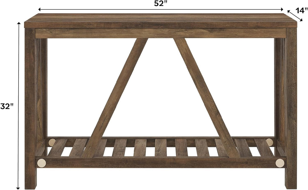 Modern Farmhouse Accent Entryway Table, 52