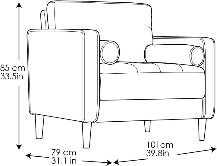 Lexington Chair, Navy, 39.8" x 31.1" x 33.5