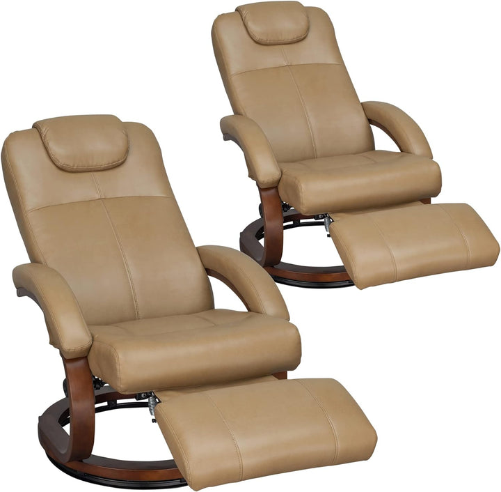 Charles 28" RV Euro Chair Recliner Modern (2, Toffee)