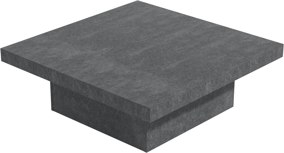 Galano Carmelo Modern Rectangular Coffee Table with Storage, Grey