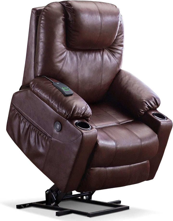 Electric Power Lift Recliner Chair Sofa Dark Brown