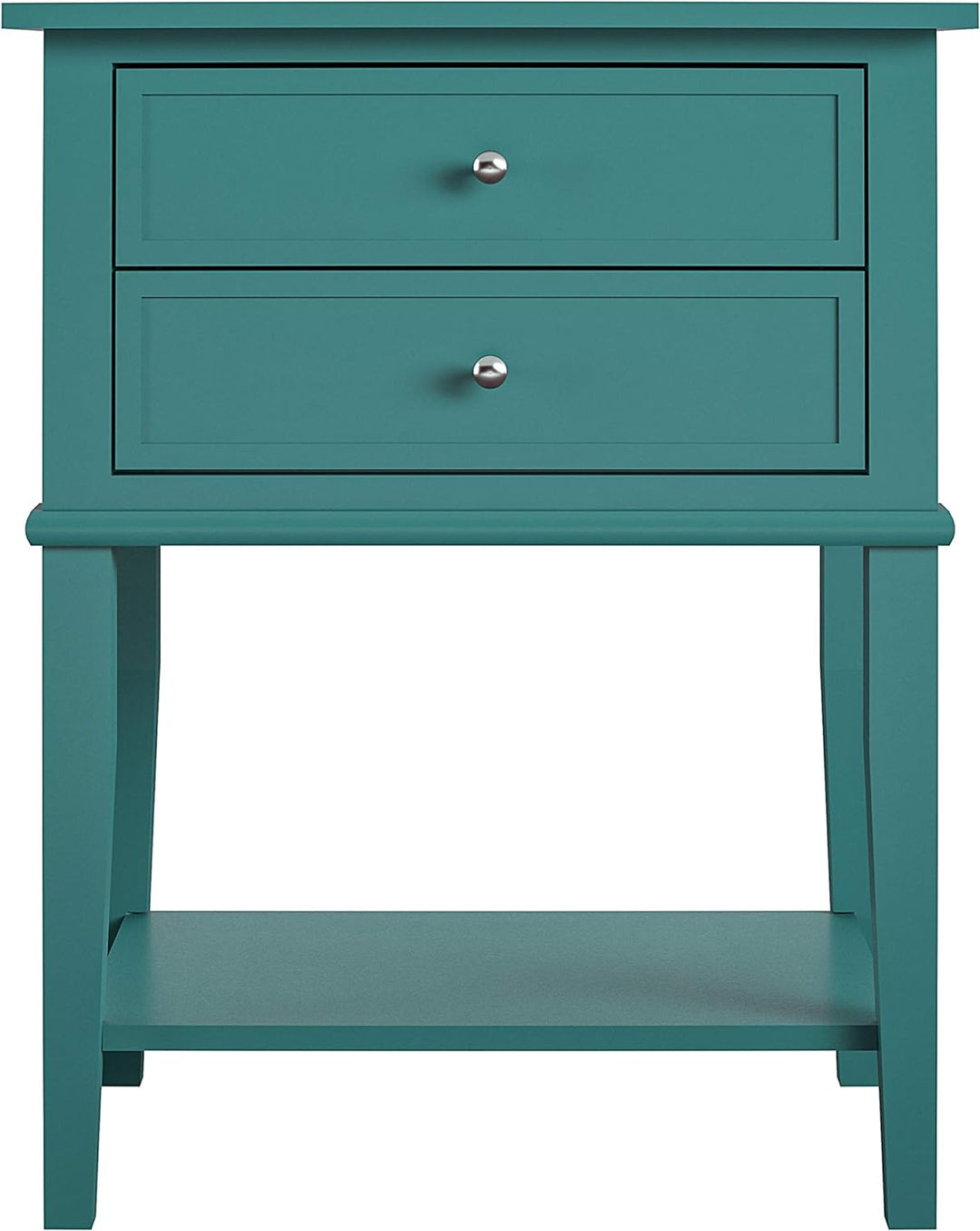 Franklin Accent Table 2 Drawers Emerald