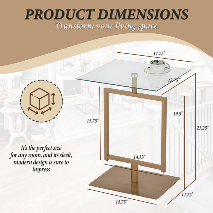 Modern Accent Side End Glass