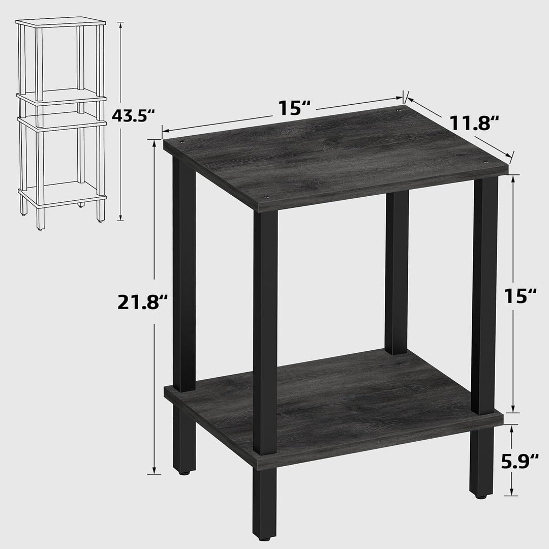 2-Tier Side Table for Small Spaces