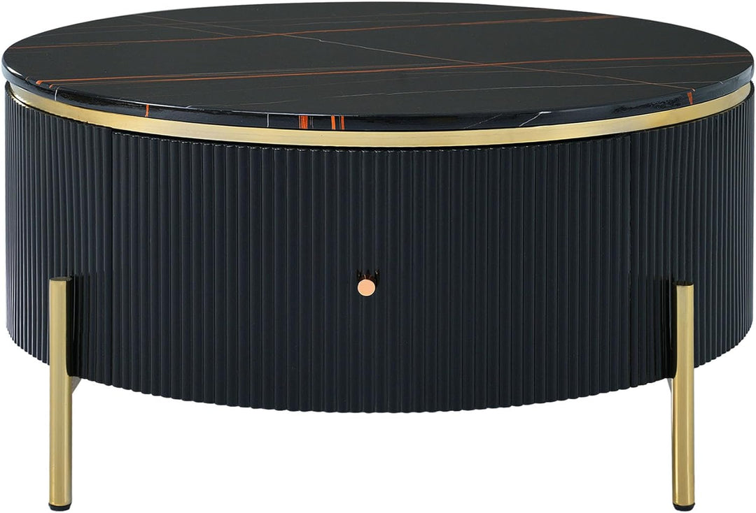 50 Best Modern Round Coffee Tables for Small Spaces, Black