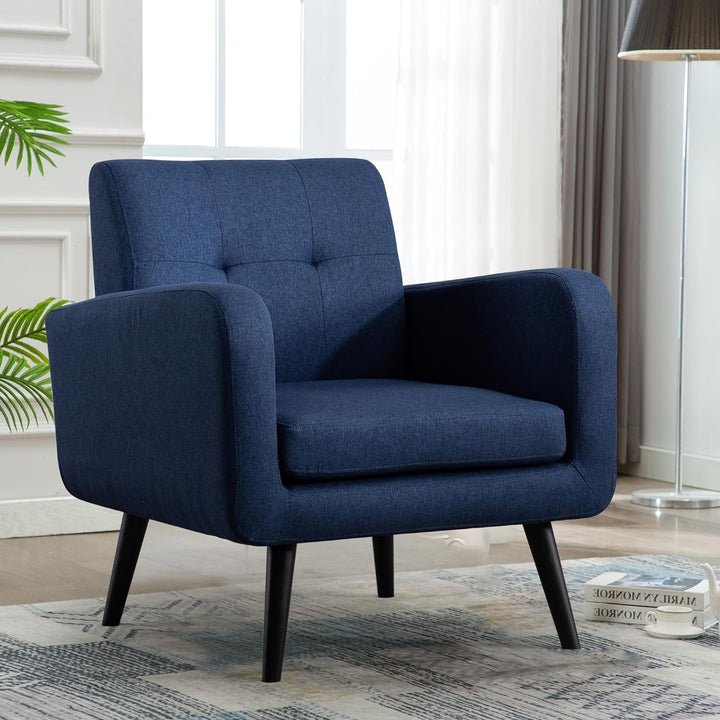 Accent Chairs for Living Room, Blue, Set of 1