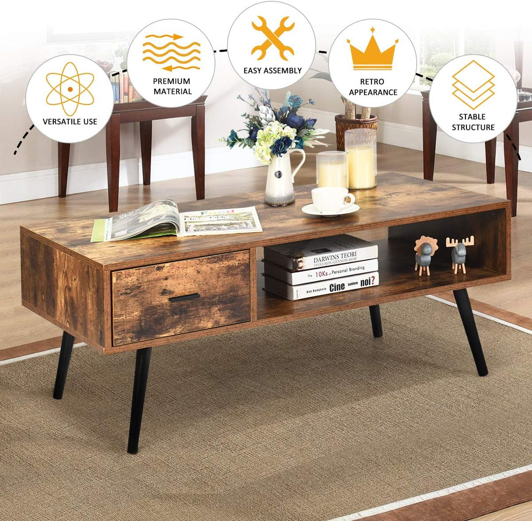 Rustic Brown Coffee Table