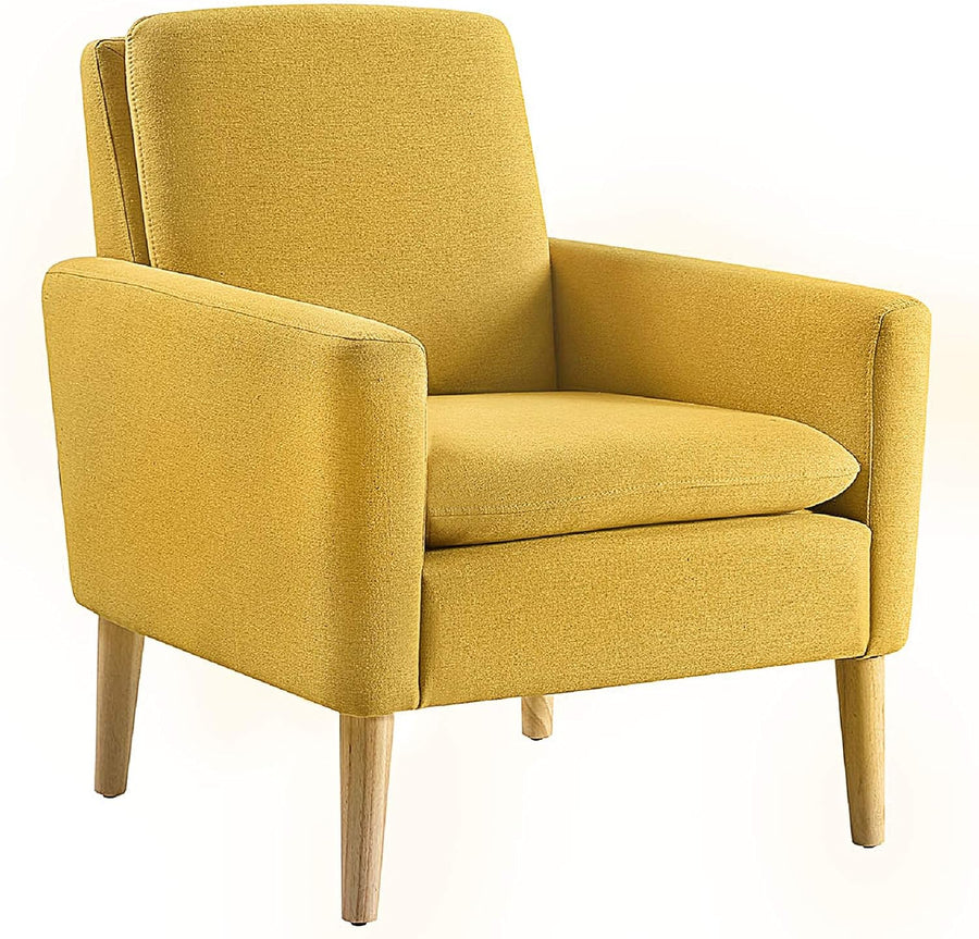 Modern Accent Fabric Chair, Comfy Upholstered Arm Chair