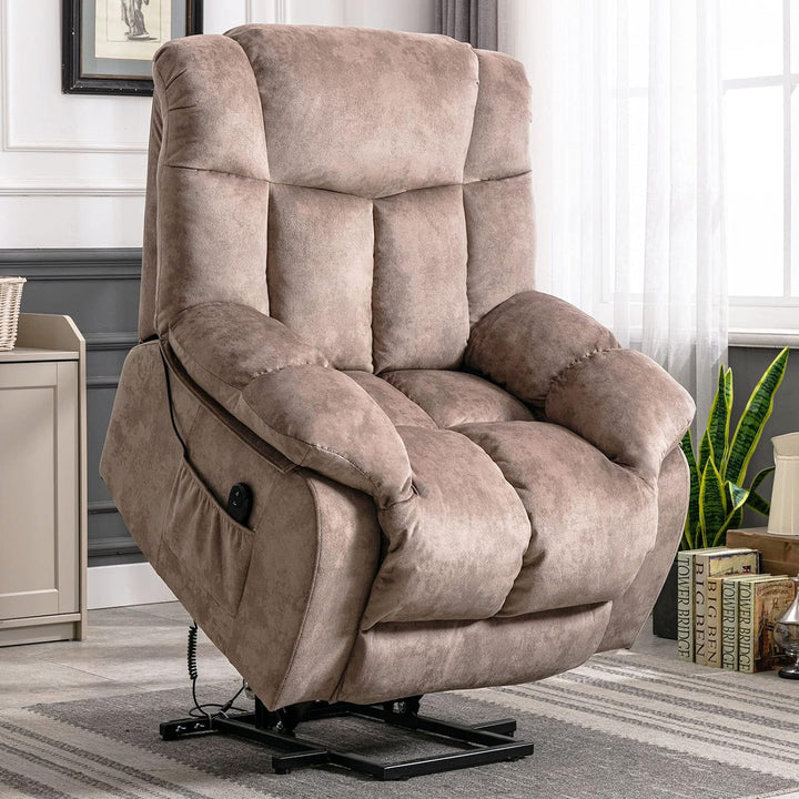 Power Lift Recliner Chair for Elderly Heavy Duty (Camel)