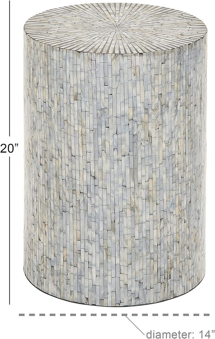 Mother of Pearl Shell Handmade Side End Accent Table