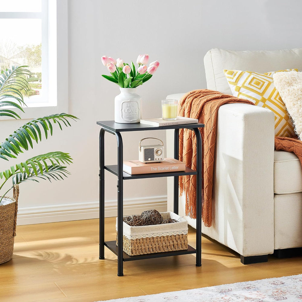 Small End Table 3 Tier Storage Sofa Bedside Table