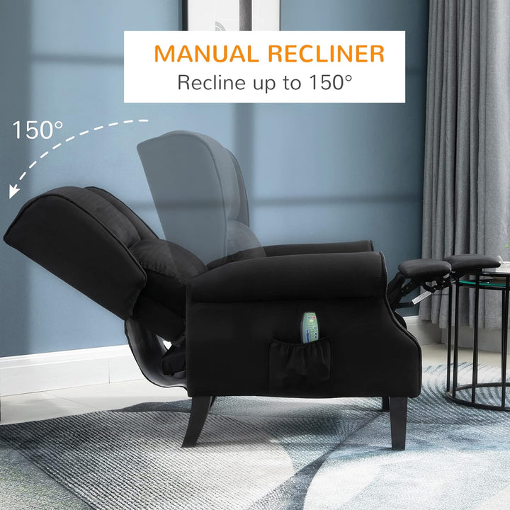 Vibration Massage Recliner Chair Black