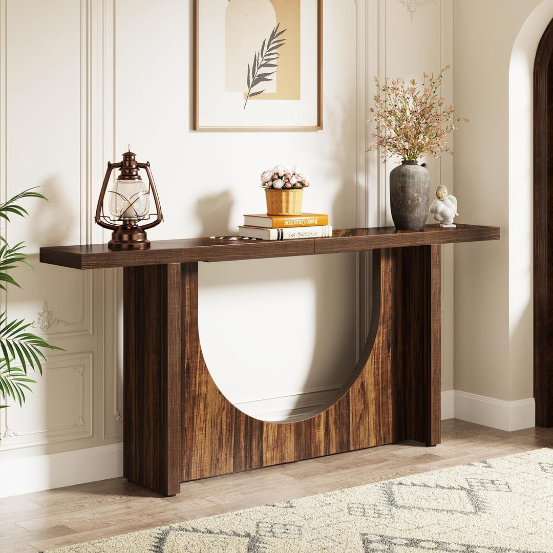 70.9" Farmhouse Console Table, Vintage Entryway