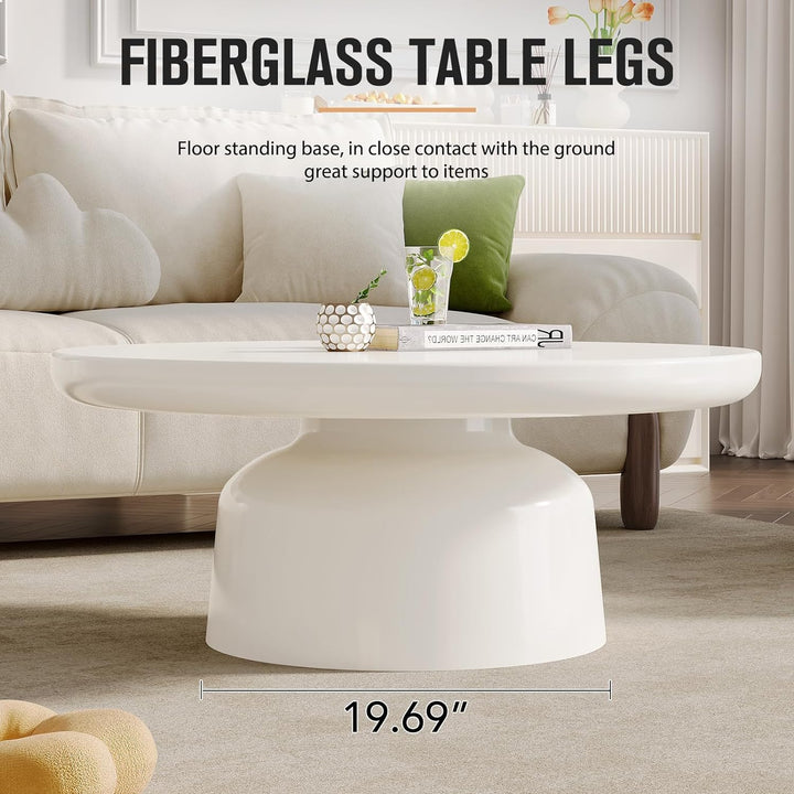 Elegant Coffee Table, Creamy White