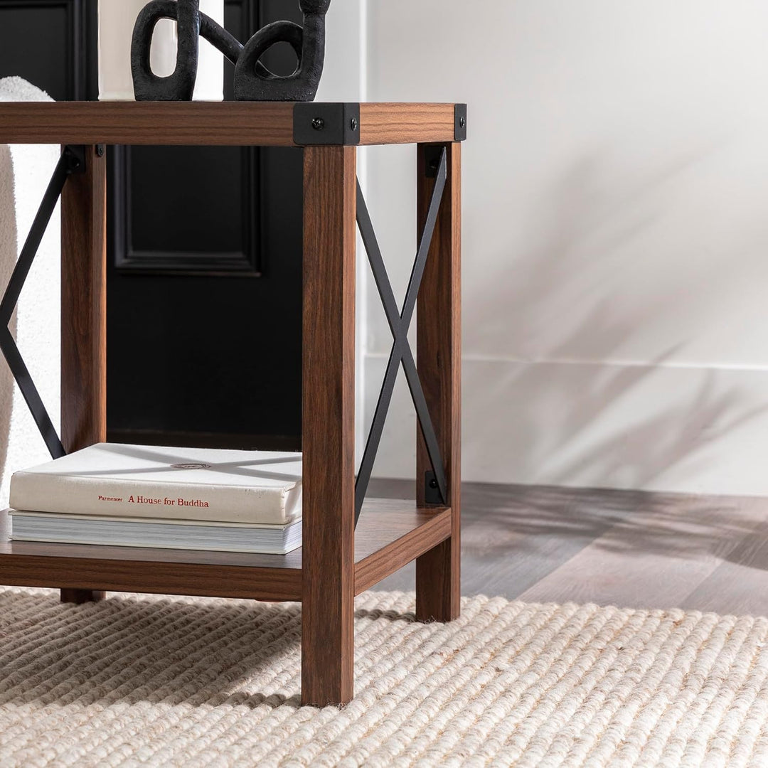 Sedalia Modern Farmhouse Metal Accent Table