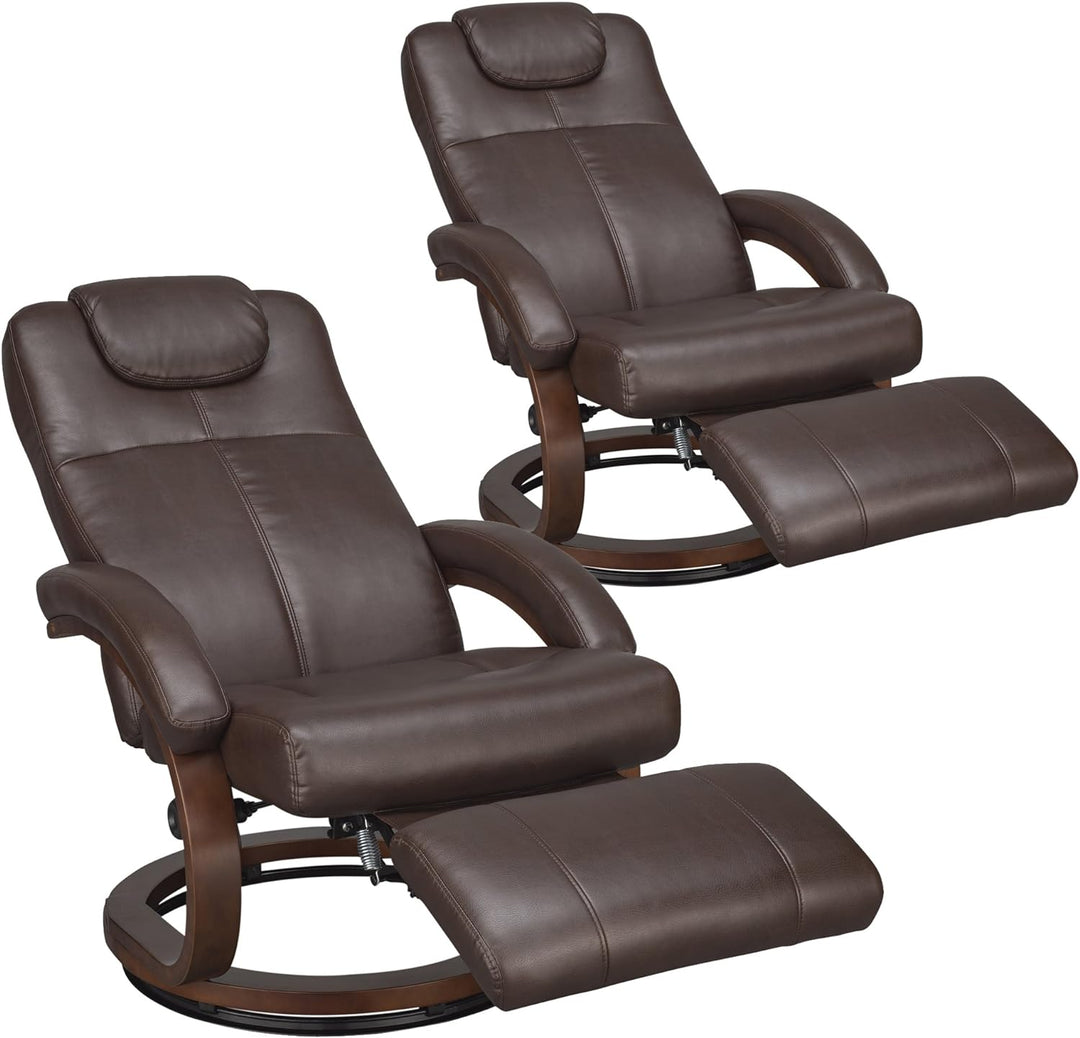 Charles 28" RV Euro Chair Recliner Mahogany