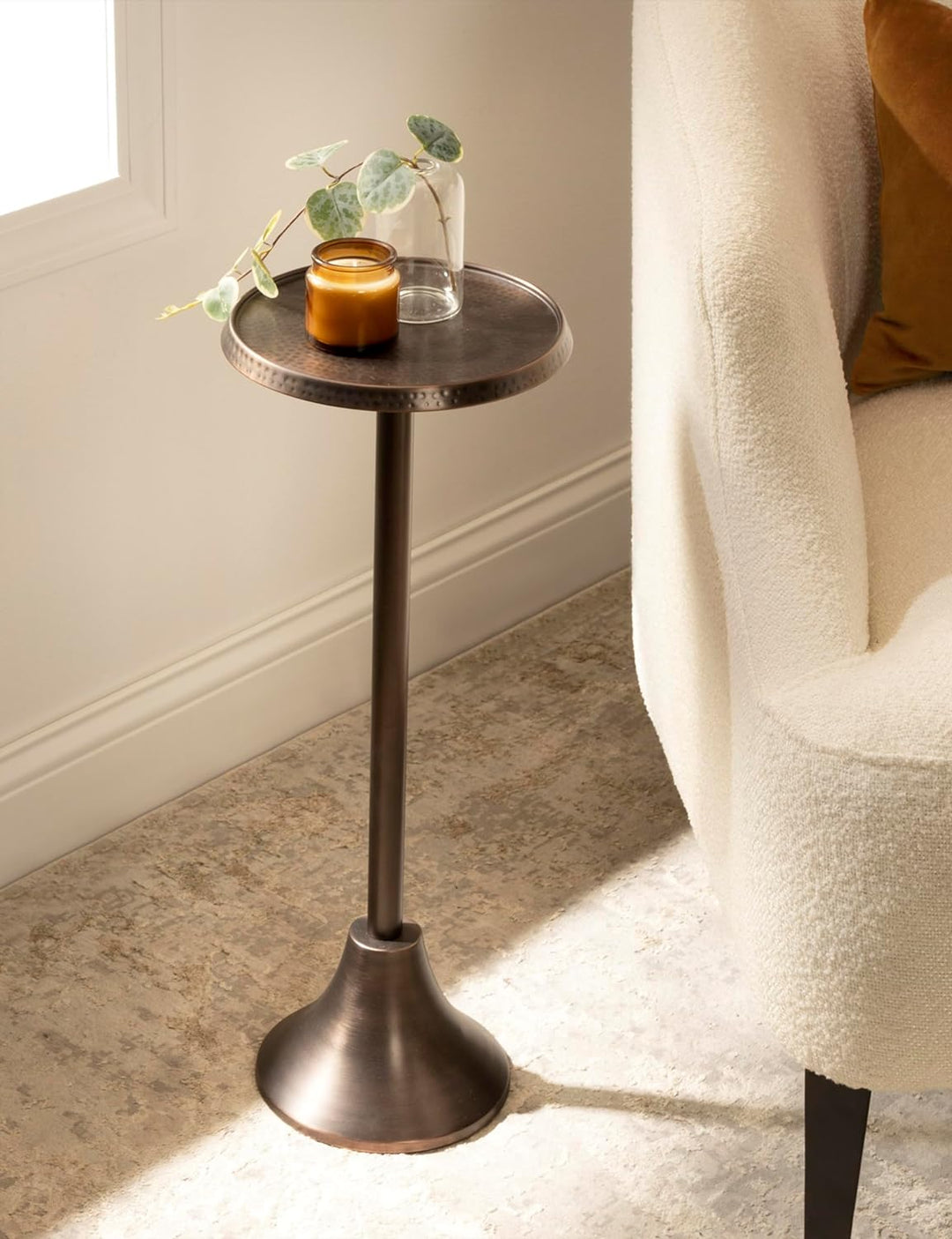 Sanzo Decorative Modern Pedestal Side Table