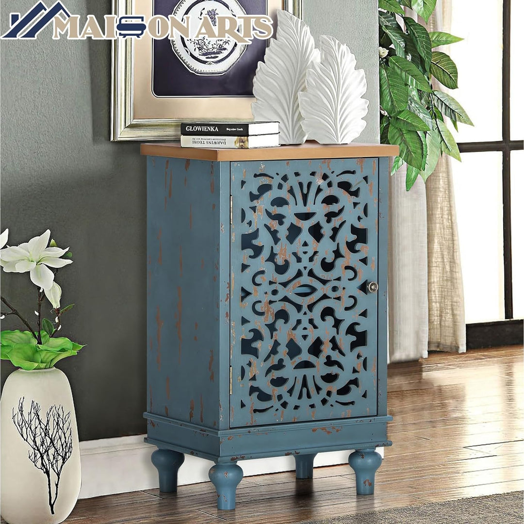 31.5" H Accent Storage Cabinet Blue