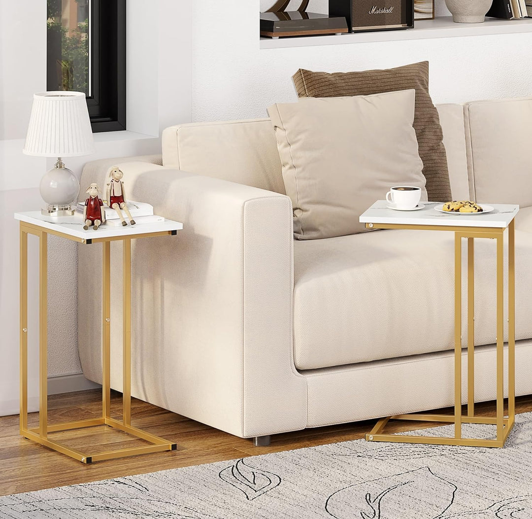 C Shaped Side Tables, Narrow Sofa Tables