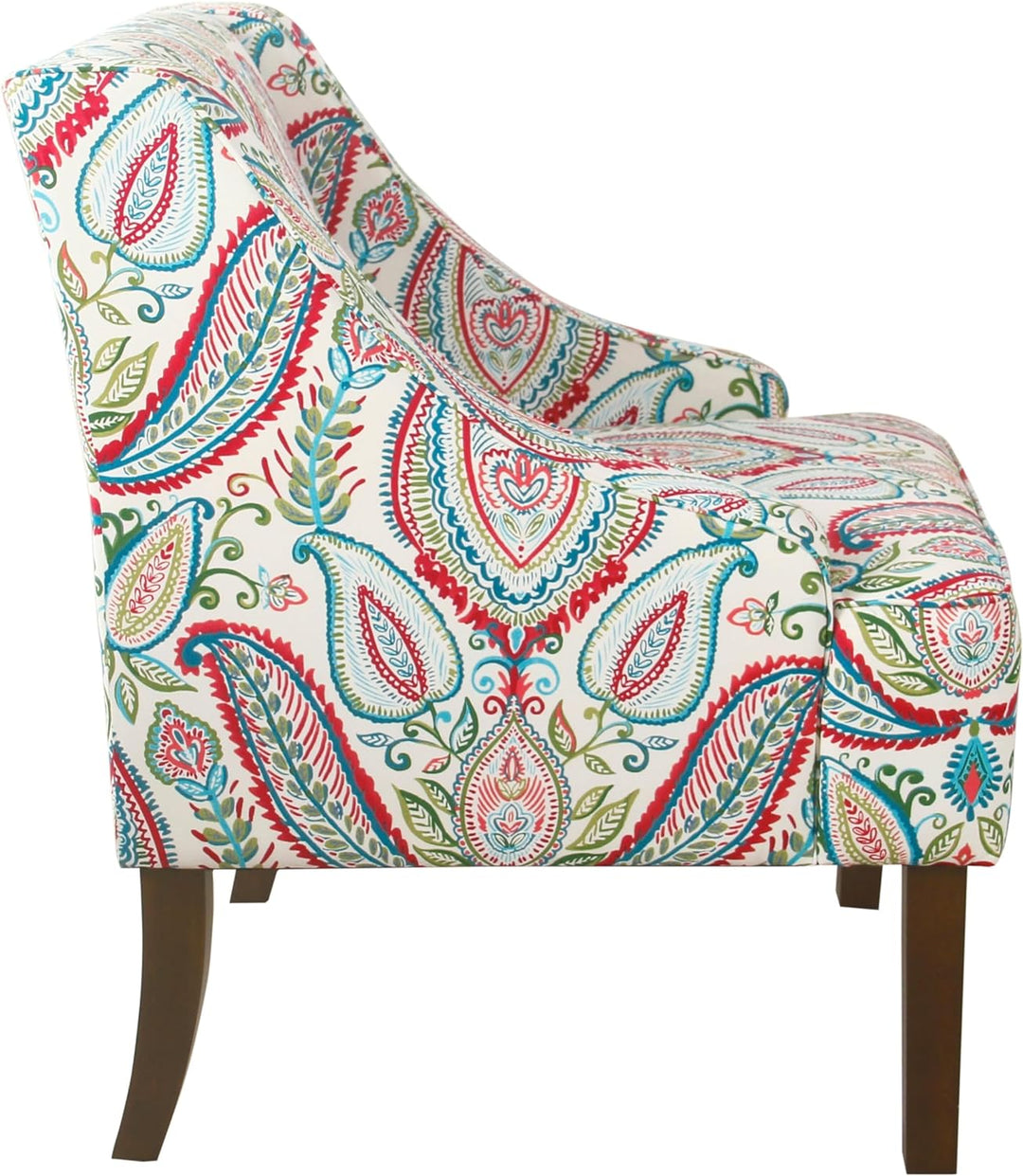 Classic Swoop Arm Accent Chair, Bold Paisley