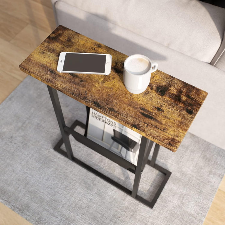 Small Narrow Side Table Slim End Table Nightstand