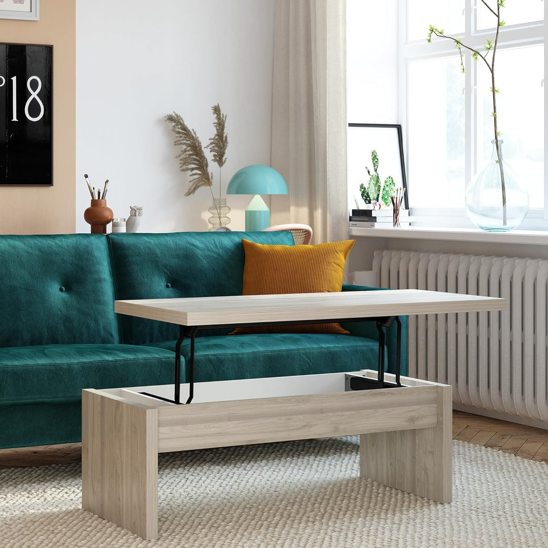 Lift Top Coffee Table, Light Walnut