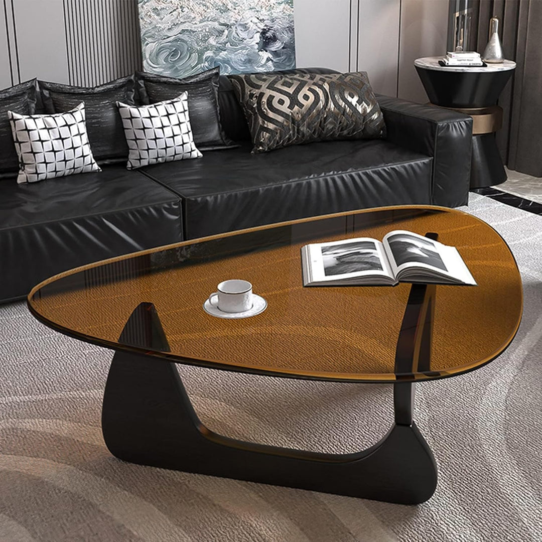 Triangle Coffee Table, Black/Brown