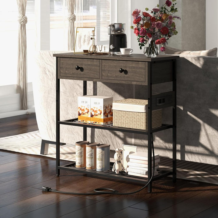 Console Table Charging Station Entryway Sofa