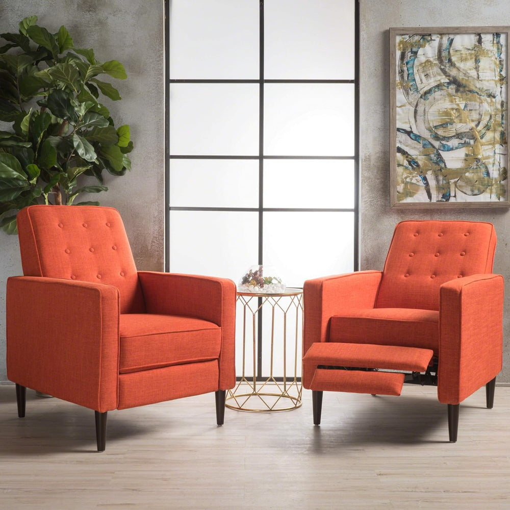 Mervynn Mid-Century Fabric Recliners