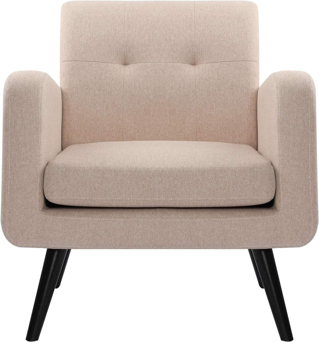 Accent Chairs for Living Room, Beige, Set of 1