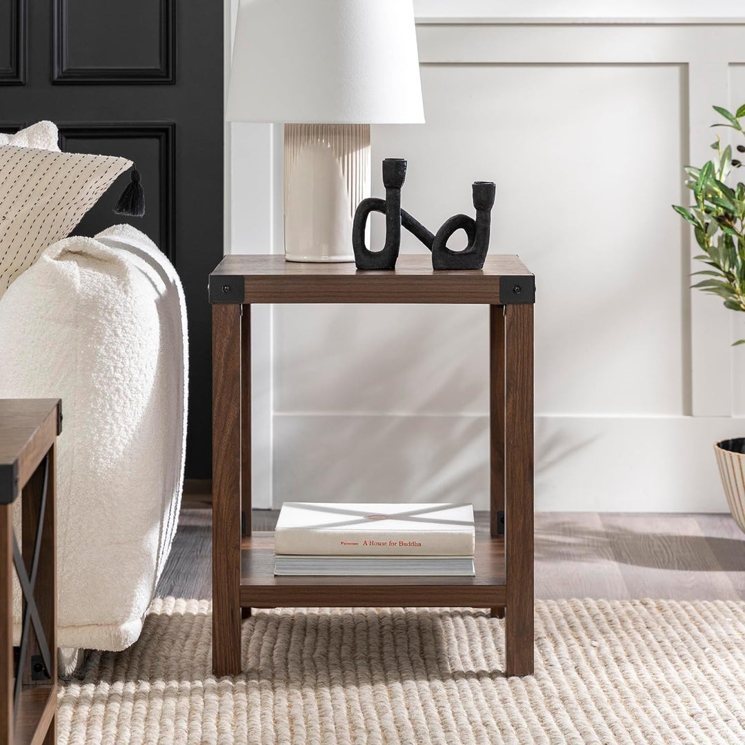 Sedalia Modern Farmhouse Metal Accent Table