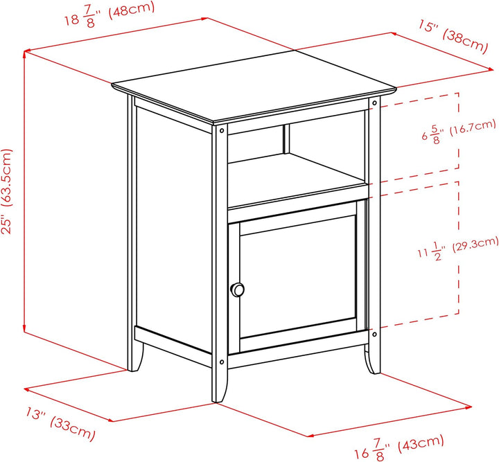 Wood Henry Natural Accent Table