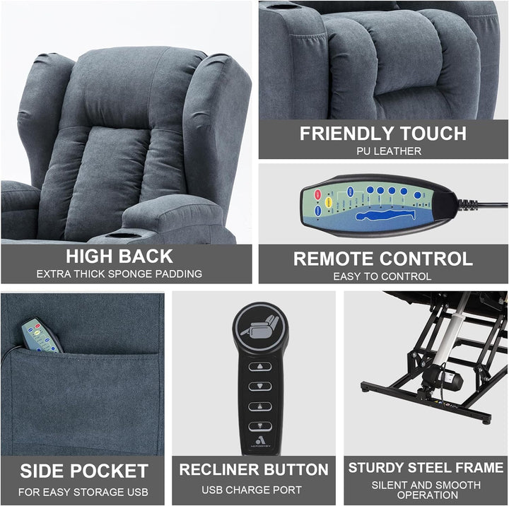 Power Recliner Chair Vibration Massage Heat