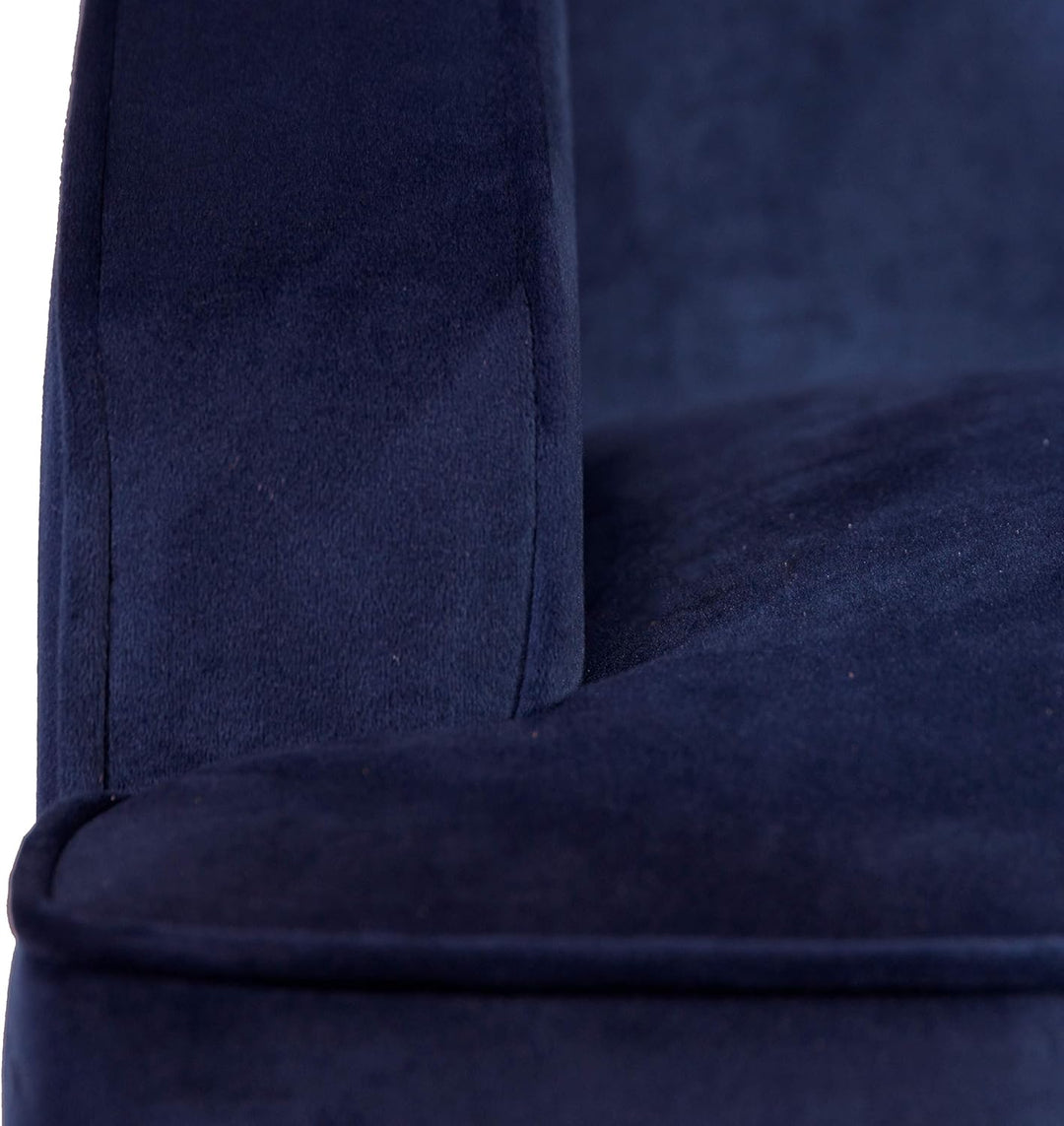 Swoop Arm Living-Room-Chairs, Velvet Navy