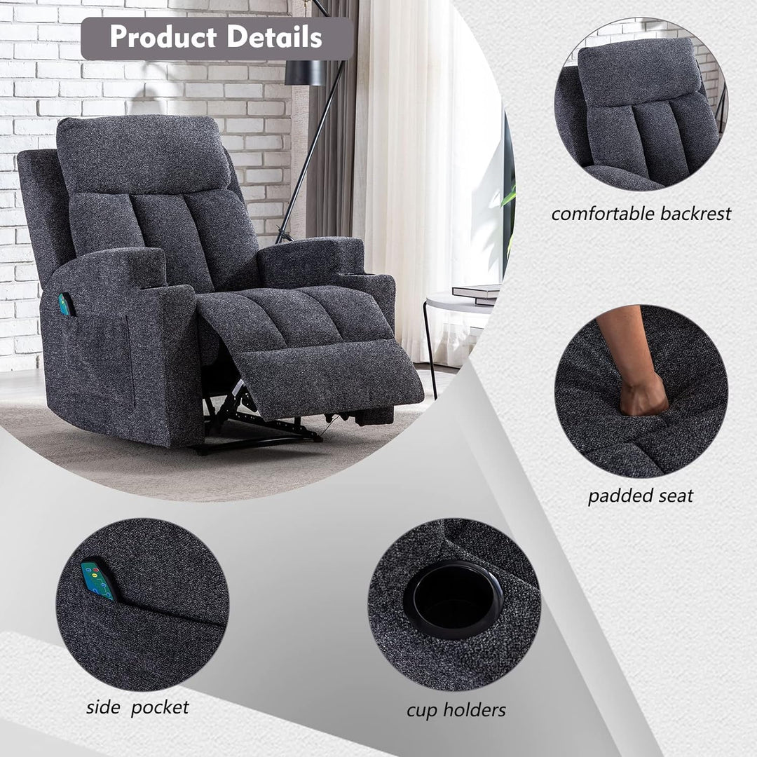 Manual Massage Recliner Chairs with Heat