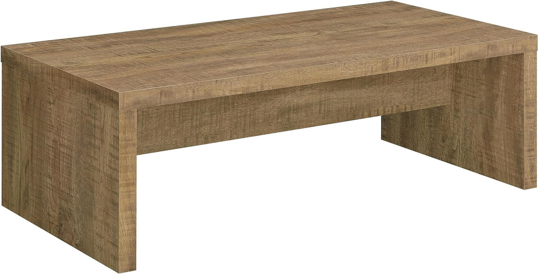 Lynette Rectangular Engineered Wood Coffee Table, Mango