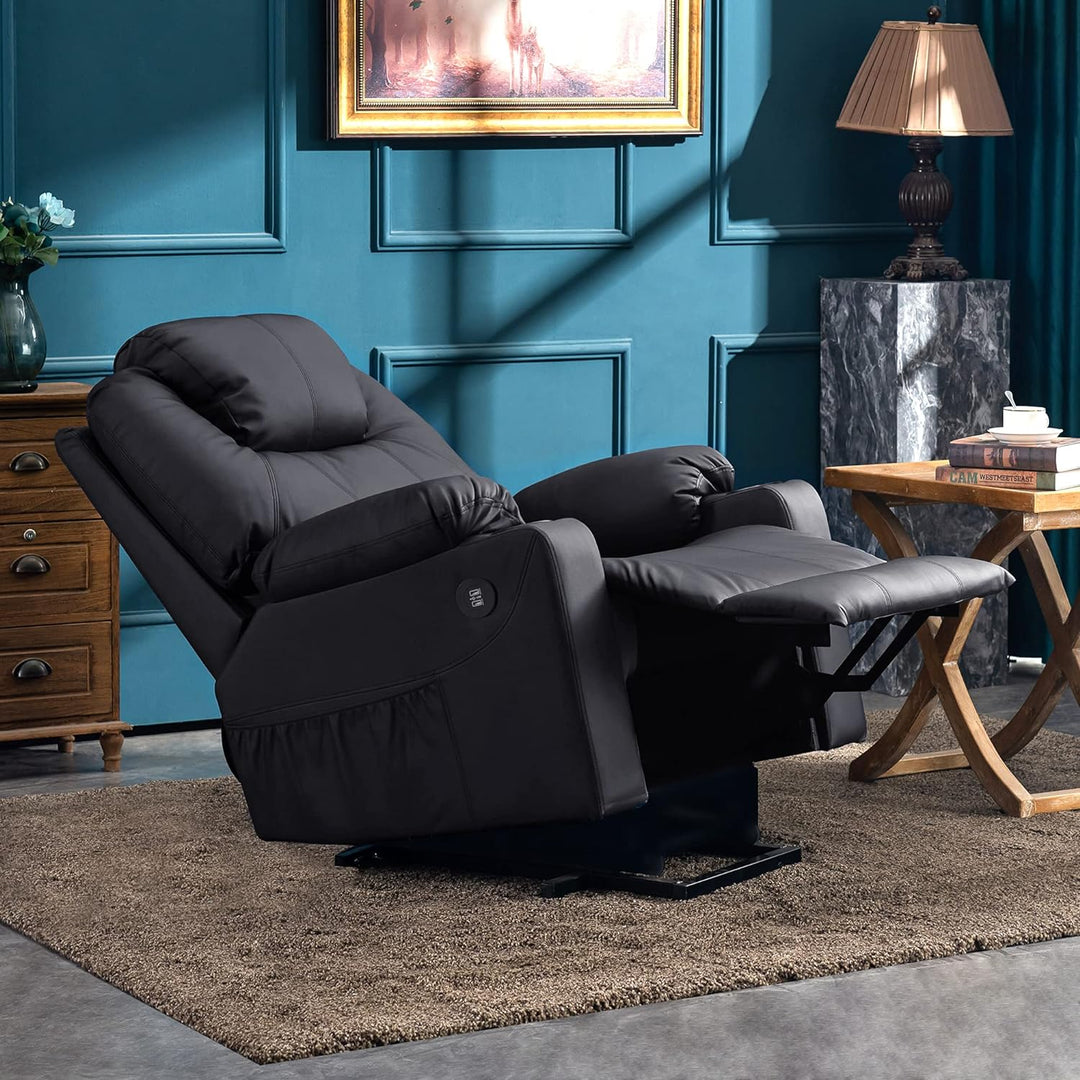 Electric Power Lift Recliner Chair Sofa, Black