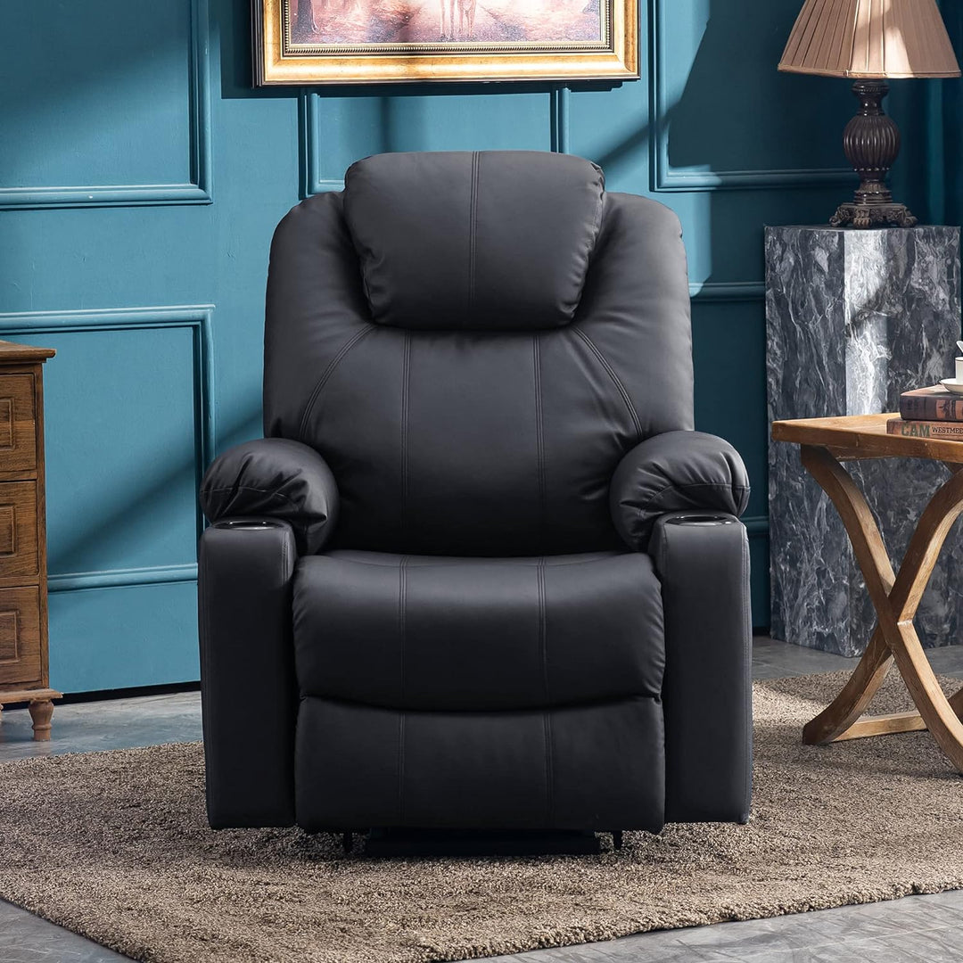 Electric Power Lift Recliner Chair Sofa, Black