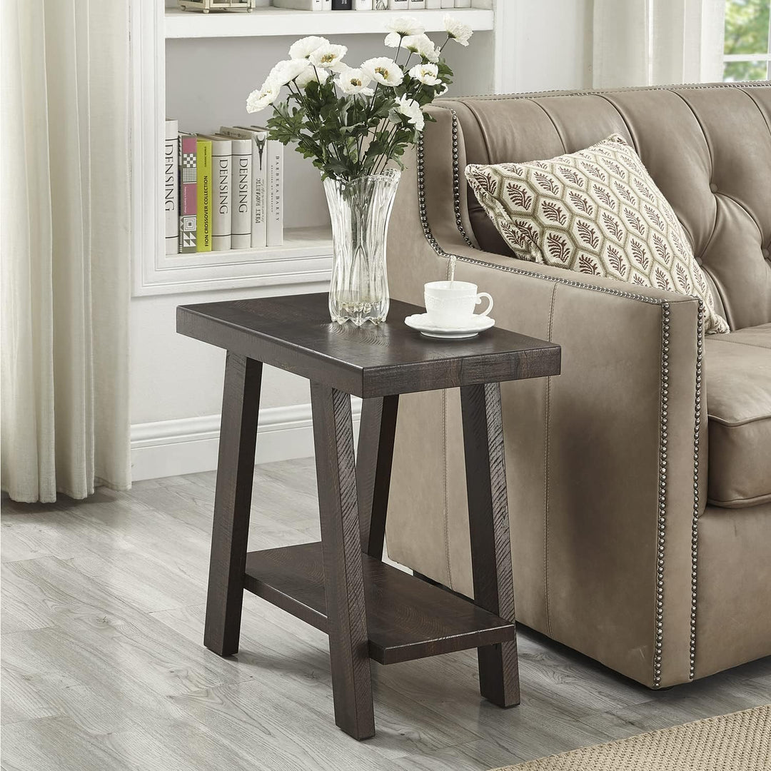 Athens Wood Small End Table, Weathered