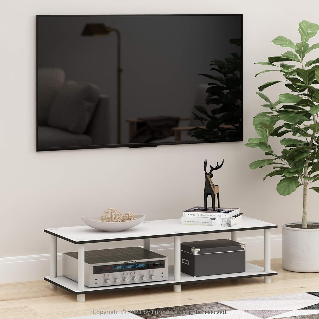 Furinno TV Stand, Plain White