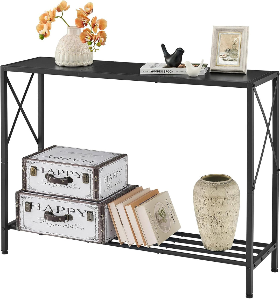 Console Table, 2-Tier Entryway Table 41.8L