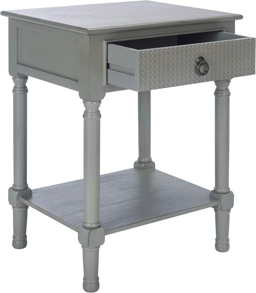 Haines Distressed Grey 1-Drawer Accent Table ACC5720B