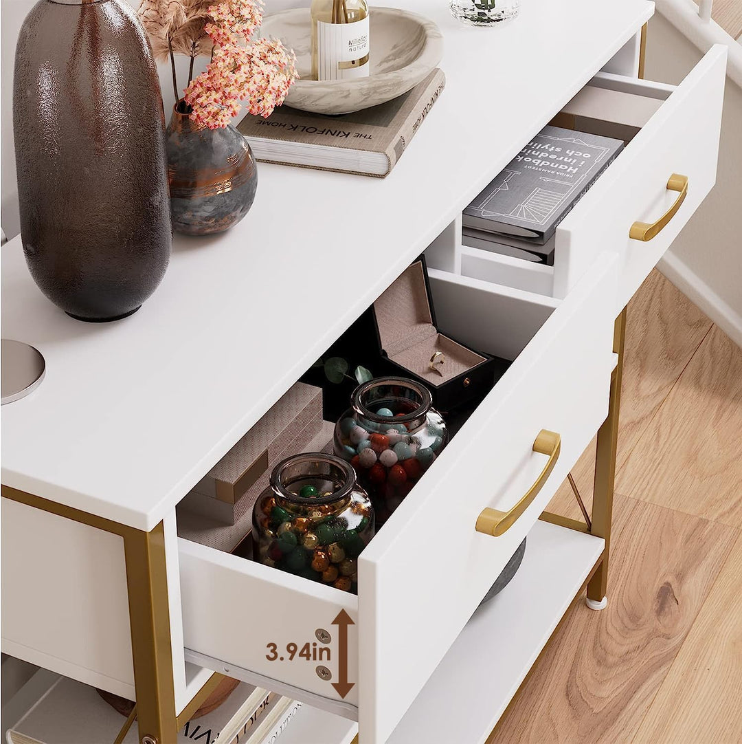 Industrial Console Table, Vintage Hallway Foyer