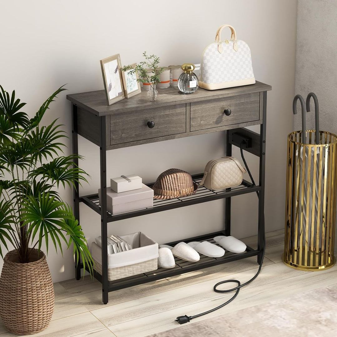 Console Table Charging Station Entryway Sofa