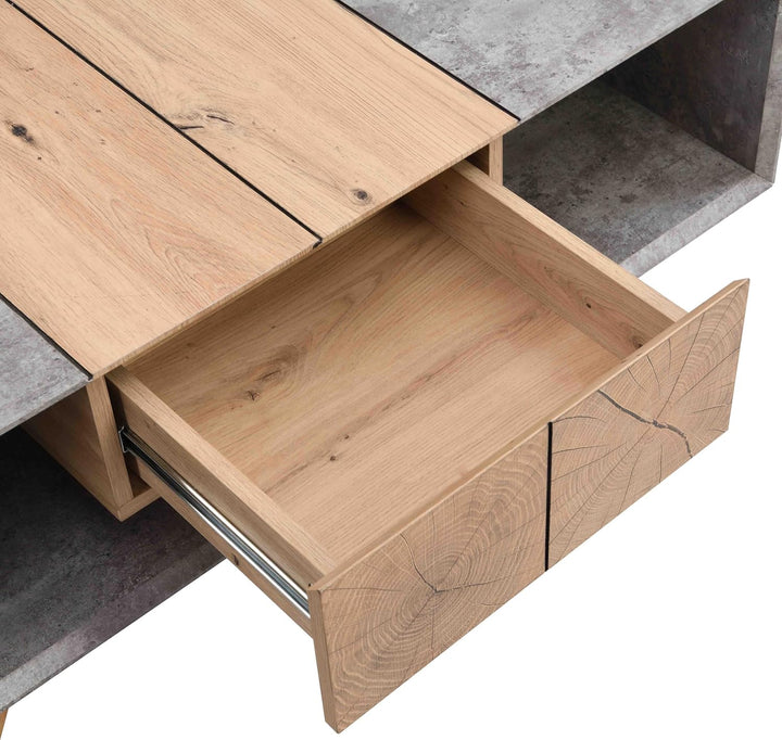 Coffee Table with Storage, Natural