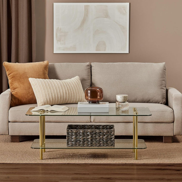 Glass Top Coffee Table - Modern Accent Furniture