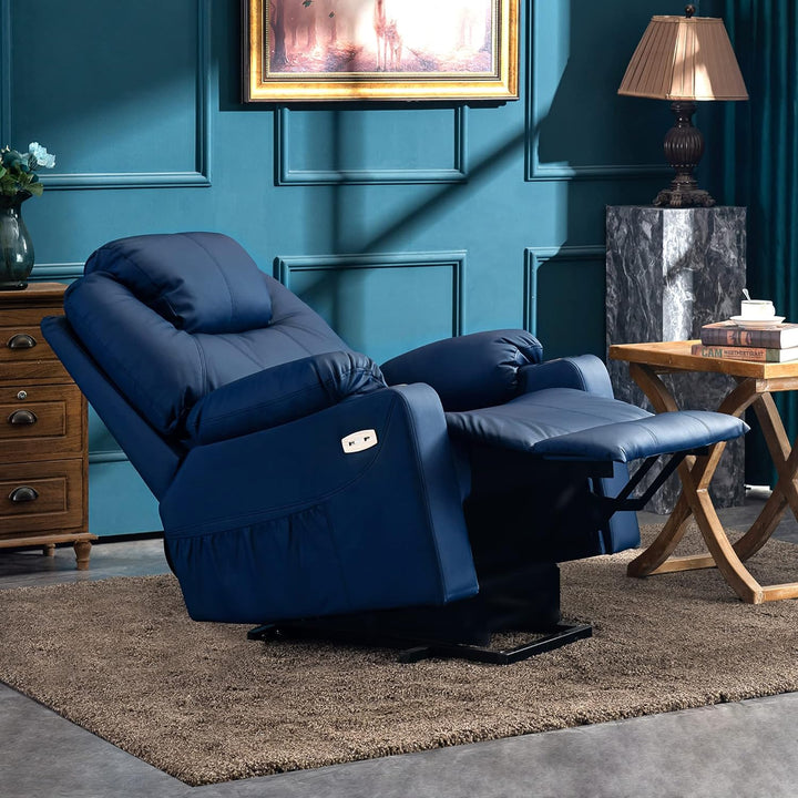 Electric Power Lift Recliner Chair Sofa, Blue