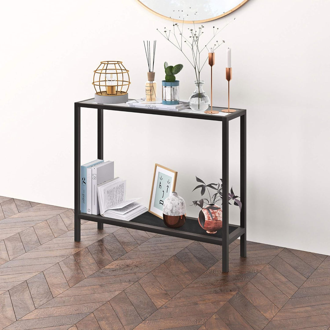 Rectangular Console Table in Blackened Bronze