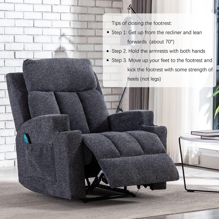 Manual Massage Recliner Chairs with Heat