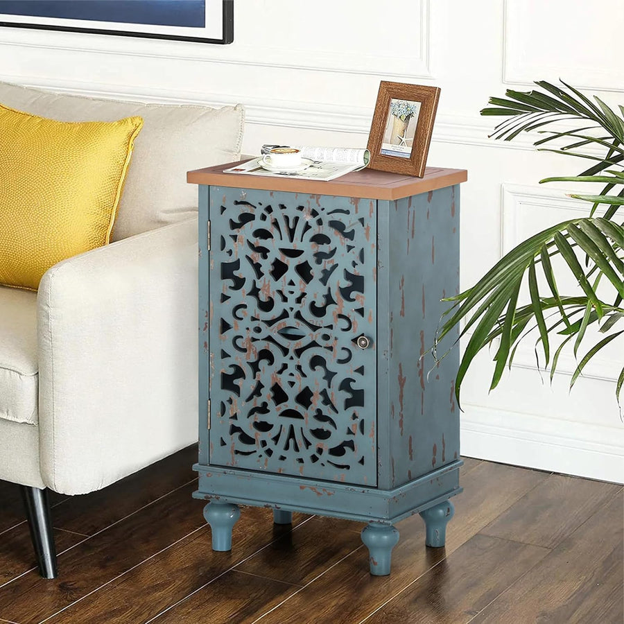 31.5" H Accent Storage Cabinet Blue